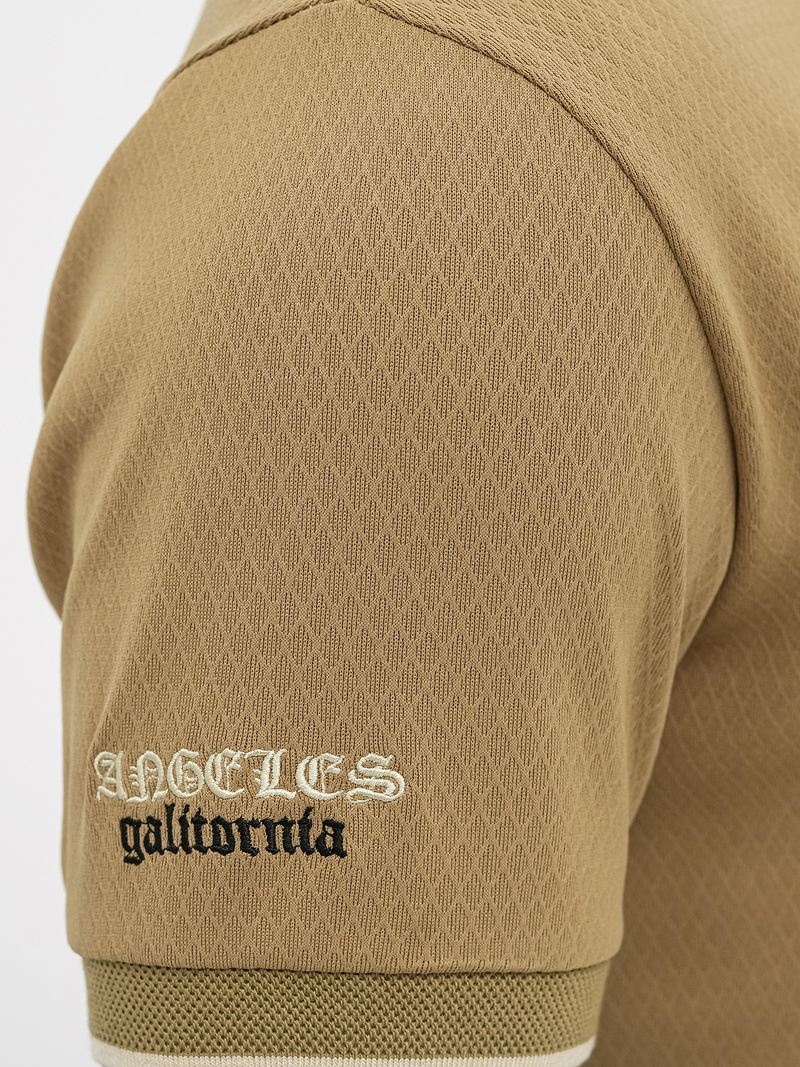 Tamiai-smėlinis vyriški polo marškinėliai OZONEE O/YN2/575