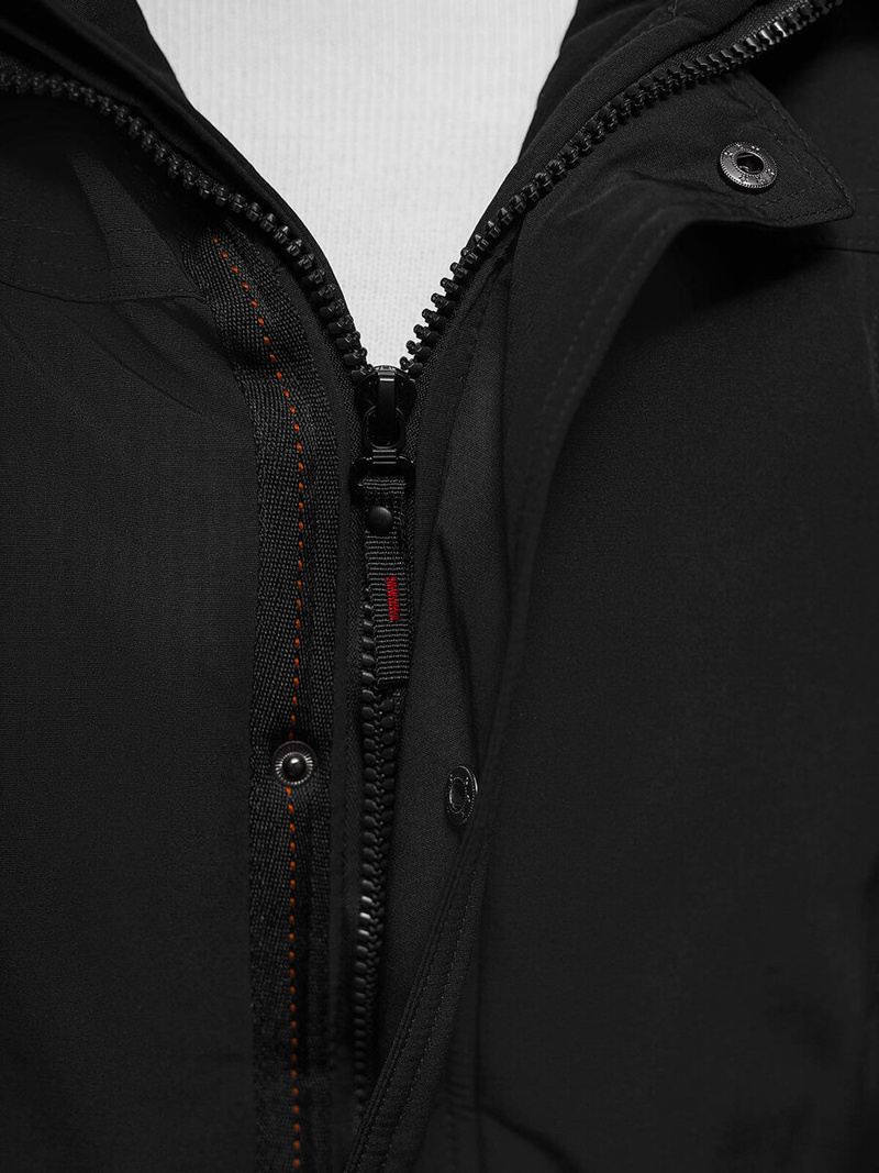 Juodi vyriška žieminė striukė OZONEE JS/5M718/392