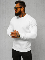 Baltas vyriškas džemperis OZONEE JS/2001-10Z