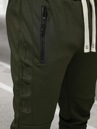 Rusvai žalsva vyriškas sportinis kostiumas OZONEE O/LN11760