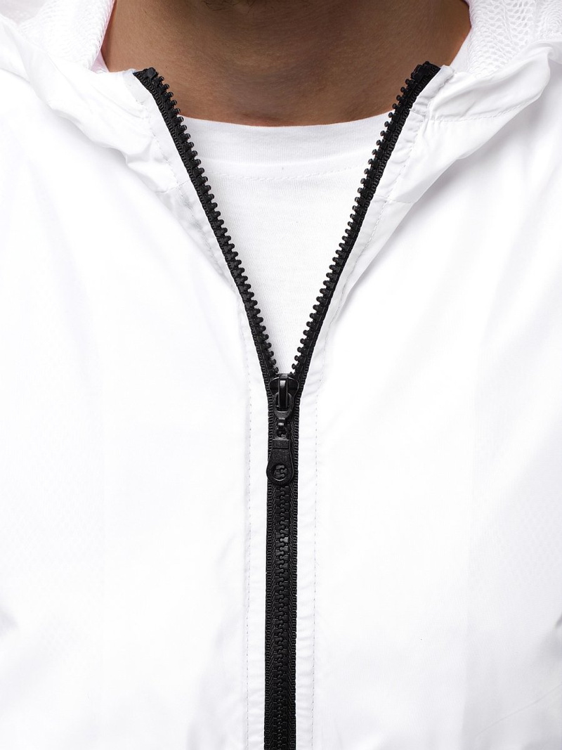 Pereinamojo laikotarpio balta vyriška striukė OZONEE MACH/5001K