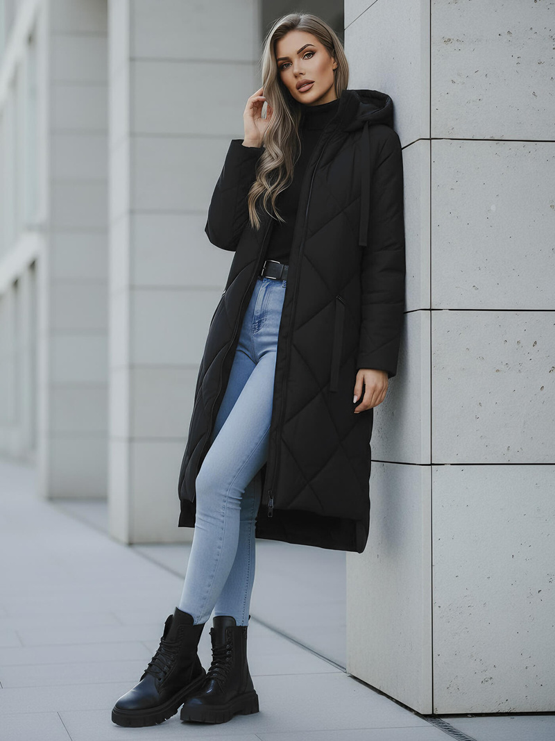 Juoda moteriška striukė OZONEE JS/5M3168/392Z