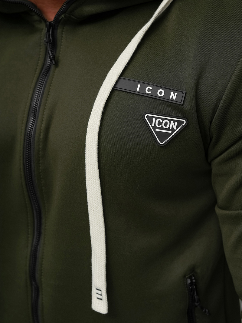 Rusvai žalsva vyriškas sportinis kostiumas OZONEE O/LN11760