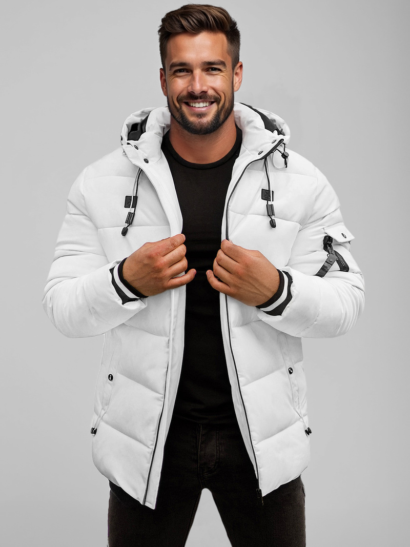 Baltas vyriška striukė OZONEE JS/57M7502/281Z