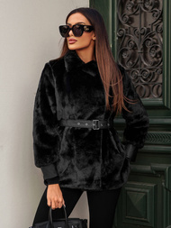 Juoda moteriška striukė OZONEE JS/11Z8075Z