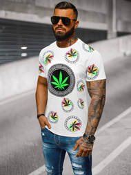 Baltas vyriški marškinėliai OZONEE O/T135/1