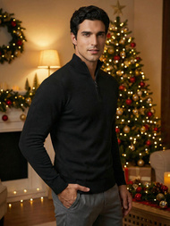 Juodi vyriškas megztinis OZONEE NB/MM6007/4Z