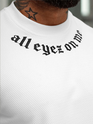 Baltas vyriškas džemperis OZONEE O/P2027Z