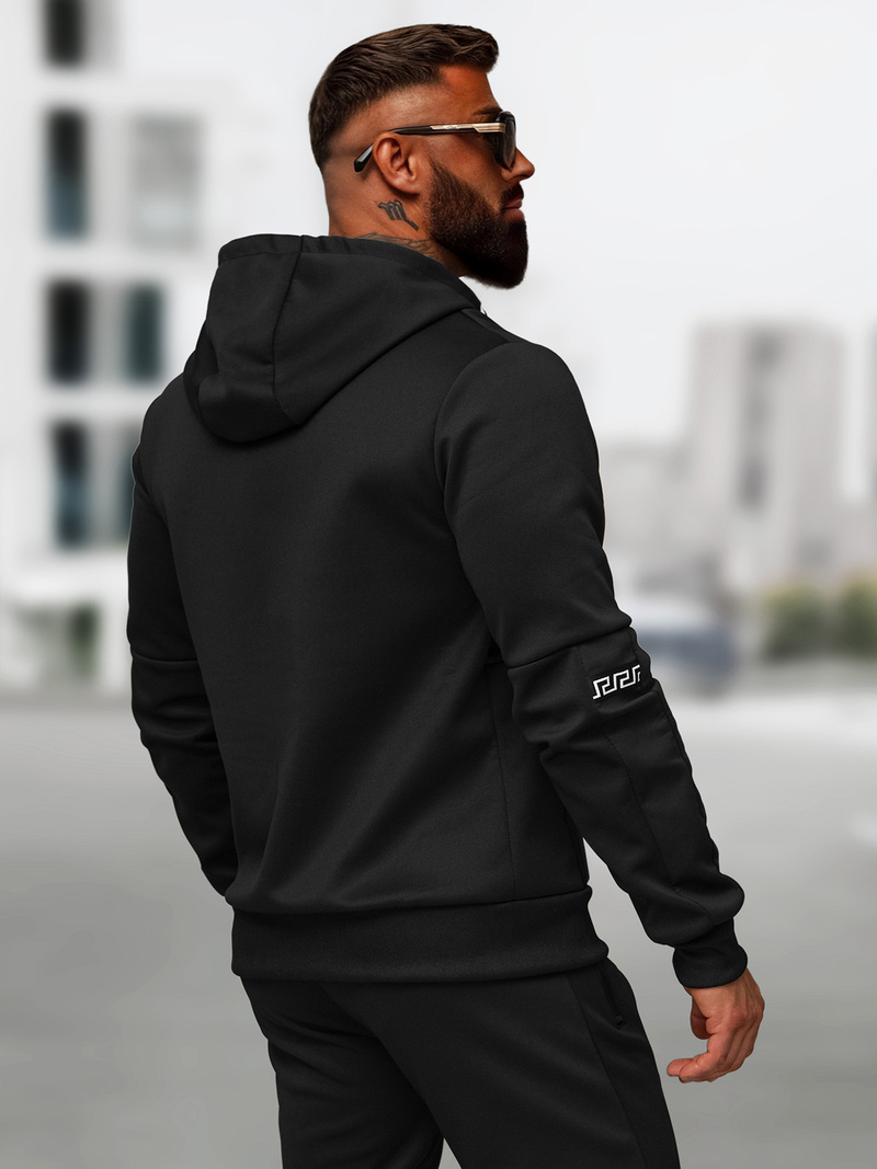 Juodas vyriškas sportinis kostiumas OZONEE O/LN11887