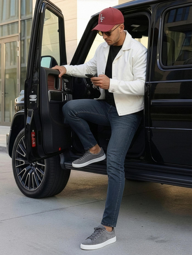 Tamsiai-mėlyni vyriški džinsai OZONEE O/JK2895AZ