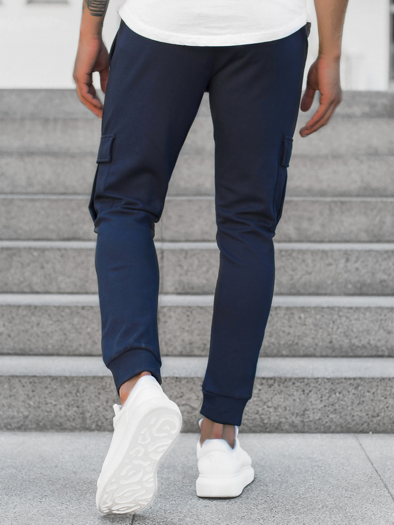 Granatinės vyriškos sportinės kelnės OZONEE C/374