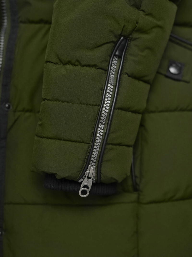 Rusvai žalsva moteriška striukė OZONEE O/W377