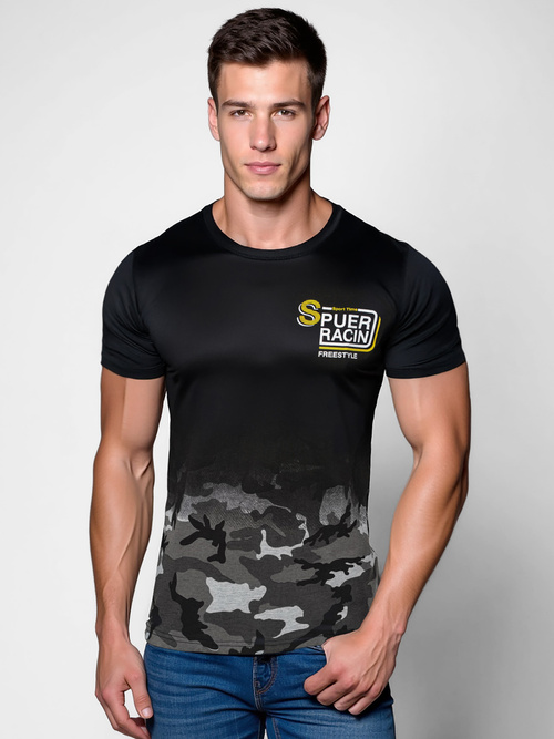 Pilki Vyriški Marškinėliai OZONEE JS/S985/2Z