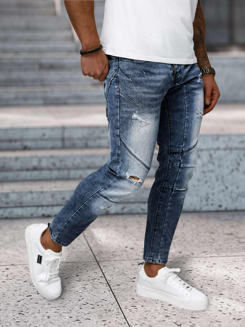 Mėlyni vyriški džinsai OZONEE NB/MP0045B