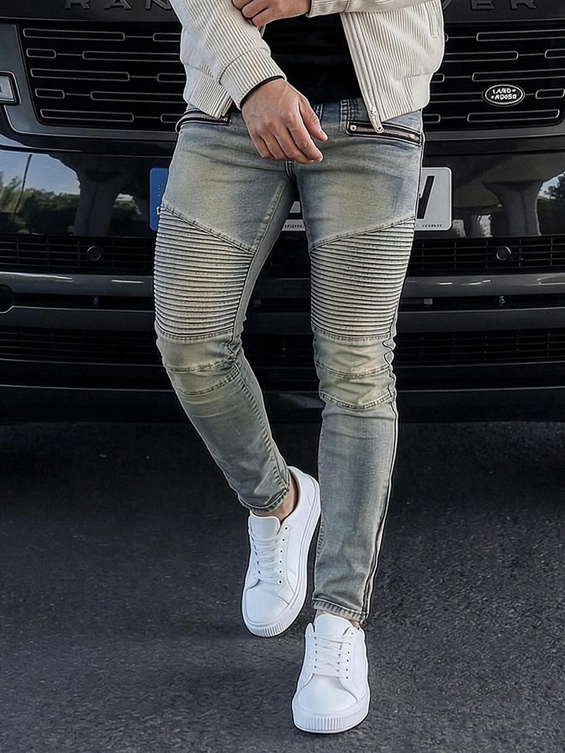 Mėlyni vyriški džinsai OZONEE O/EM8886Z