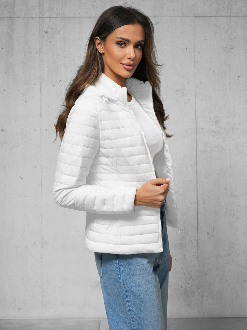 Balta moteriška striukė OZONEE O/H117Z