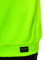Žaliai-Neoninis vyriškas džemperis OZONEE MACH/3149