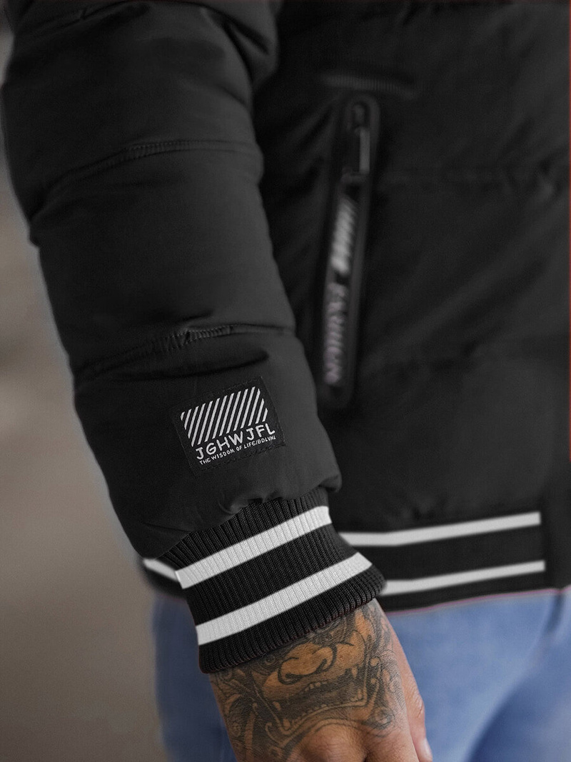 Juoda vyriška striukė OZONEE JS/57M7501/392