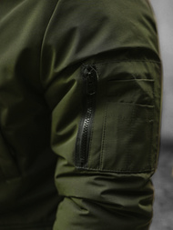 Rusvai žalsva vyriška žieminė striukė OZONEE JS/M2019/136