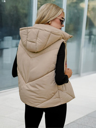 Smėlinis moteriška liemenė OZONEE JS/16M9291/62