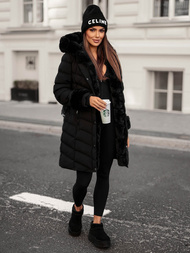 Juoda moteriška striukė OZONEE JS/5M3156/392Z