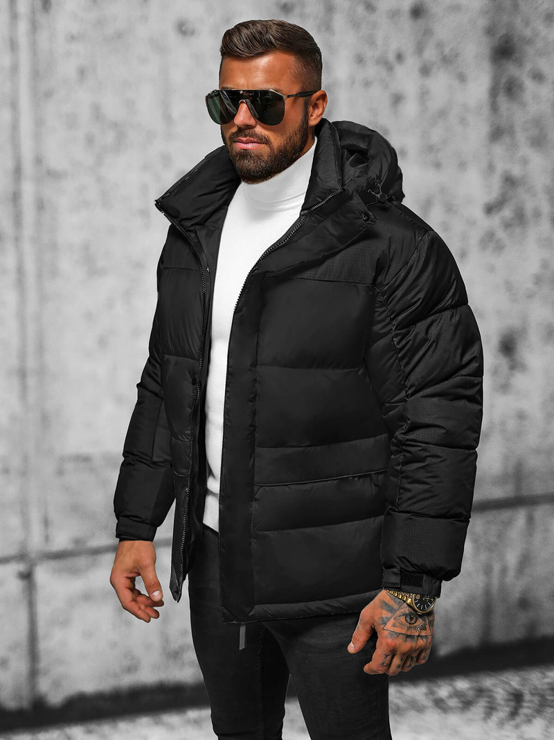 Juoda vyriška striukė OZONEE JS/31M5008