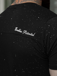 Juodi vyriški marškinėliai OZONEE O/QQ1387