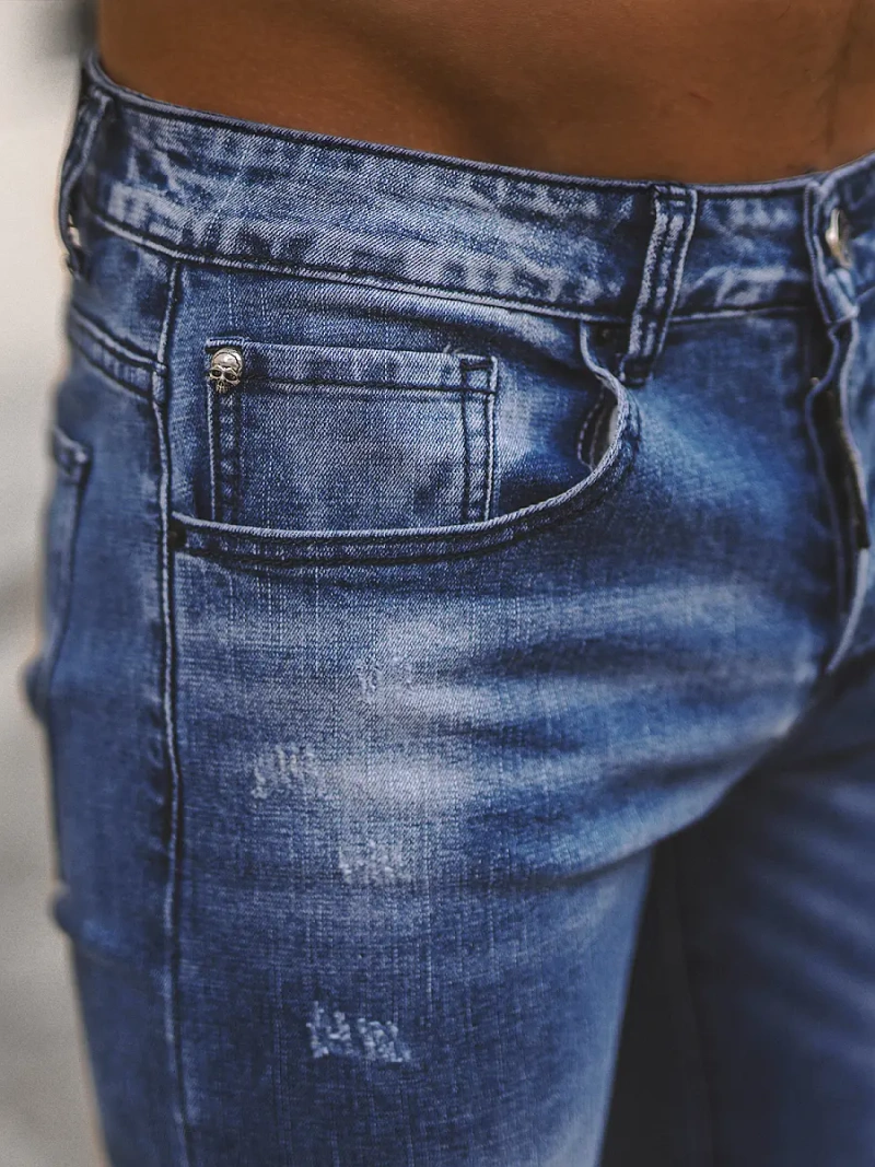 Mėlyni vyriški džinsai OZONEE NB/MP0126B