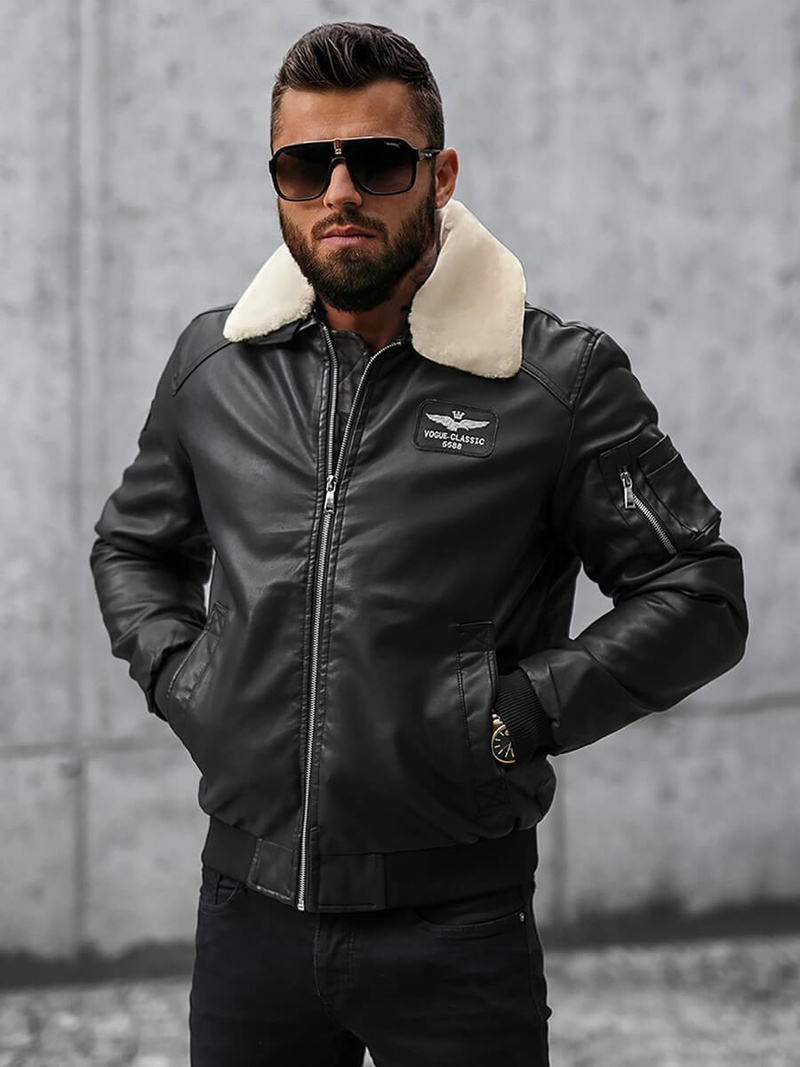 Juoda vyriška striukė OZONEE O/4811Z