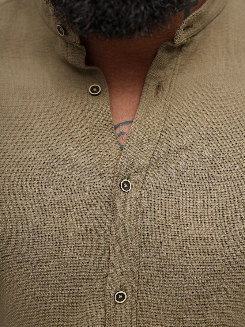 Tamiai-smėlinis mėlyna vyriški marškiniai OZONEE O/V112