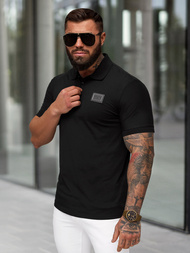 Juodi vyriški polo marškinėliai OZONEE NB/MT3124