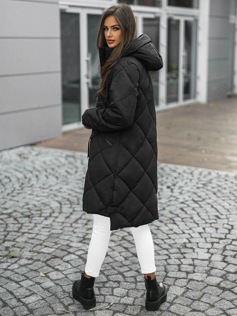 Juoda moteriška striukė OZONEE JS/5M3168/392Z