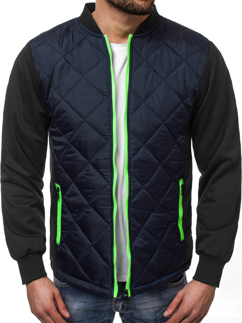 Pereinamojo laikotarpio tamsiai mėlyna vyriška striukė OZONEE JS/TY17Z