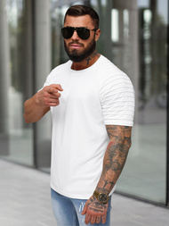 Baltas vyriški marškinėliai OZONEE JS/8T88/1Z