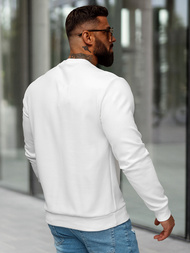 Baltas vyriškas džemperis OZONEE O/P2027Z