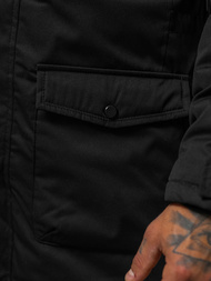 Juoda vyriška žieminė striukė OZONEE JS/5M120/392