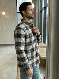 Pilka vyriški marškiniai OZONEE V/V172Z