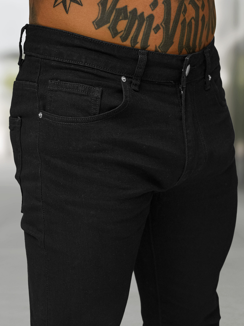 Juoda vyriški džinsai OZONEE BL/JK885