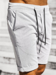 Pilki vyriški chino šortai OZONEE DJ/1007