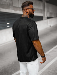 Juodi vyriški marškinėliai OZONEE O/3C333