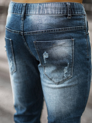 Mėlyni vyriškos stiliaus kelnės OZONEE NB/MP0005BZ