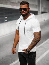 Baltas vyriški marškinėliai OZONEE JS/8T955/1