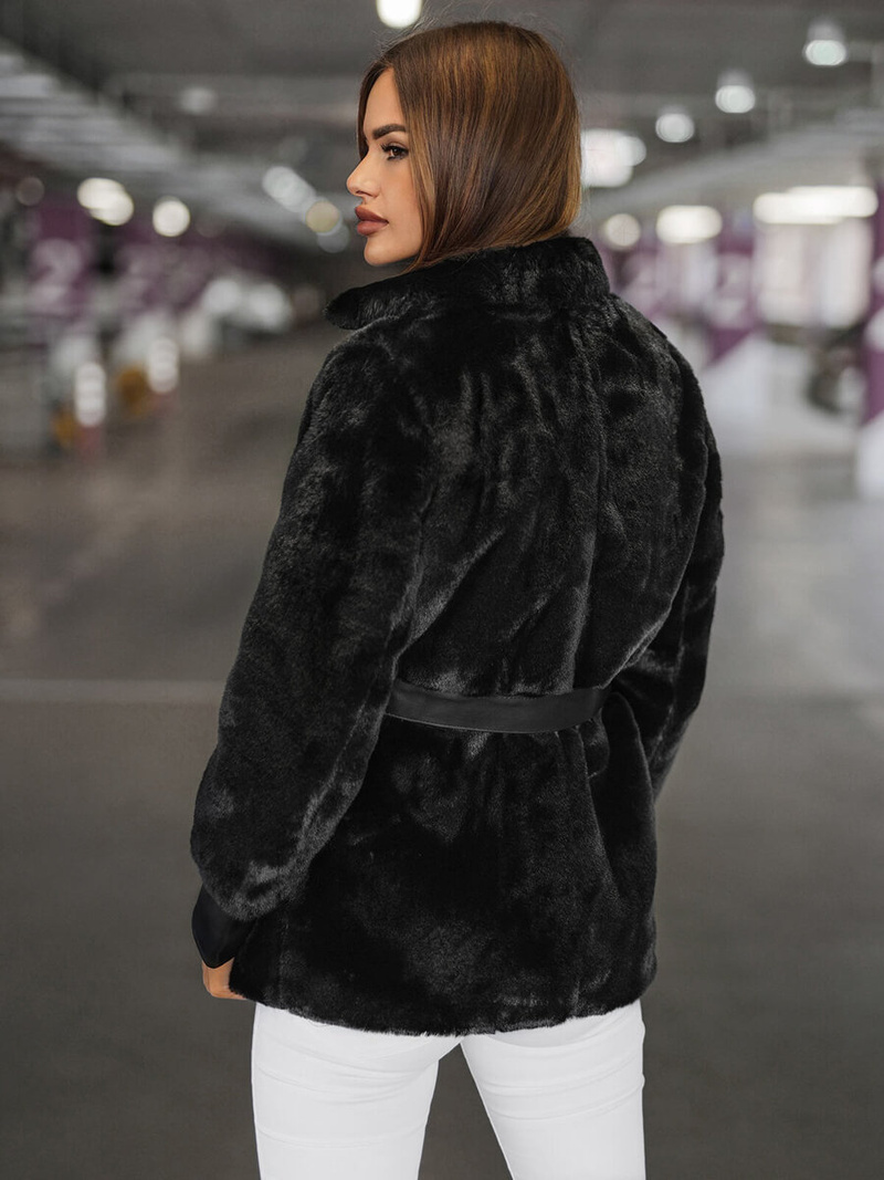 Juoda moteriška striukė OZONEE JS/11Z8075Z