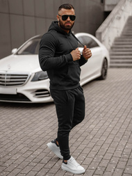 Juodas vyriškas sportinis kostiumas OZONEE JS/68C10381/3Z