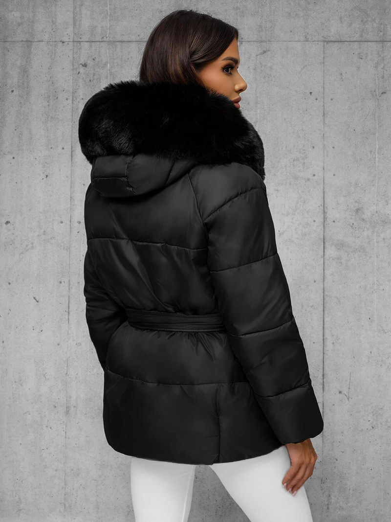 Juoda moteriška striukė OZONEE JS/16M9206/392Z