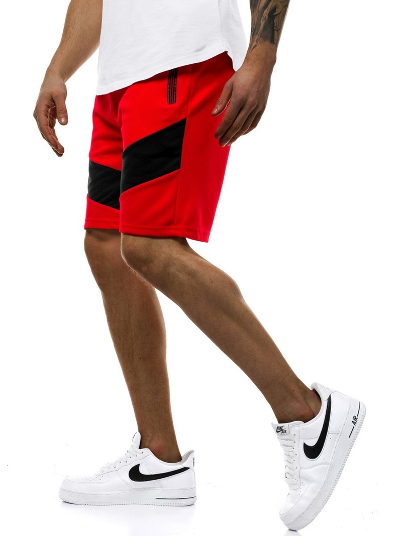 Raudoni vyriški šortai OZONEE JS/KS2515