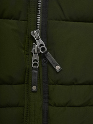 Rusvai žalsva moteriška striukė OZONEE O/W377Z