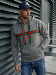 Grafitinis vyriškas džemperis su gobtuvu JS/8B1735/5Z