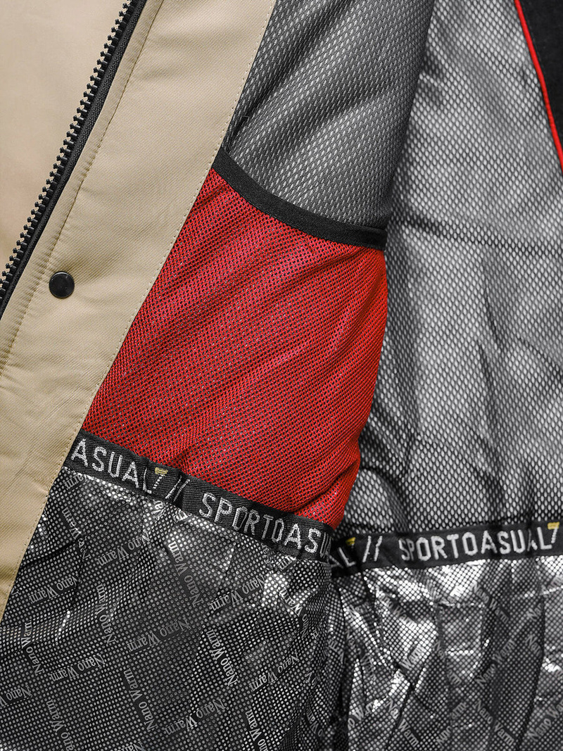 Smėlinis vyriška žieminė striukė OZONEE JS/22M322/62