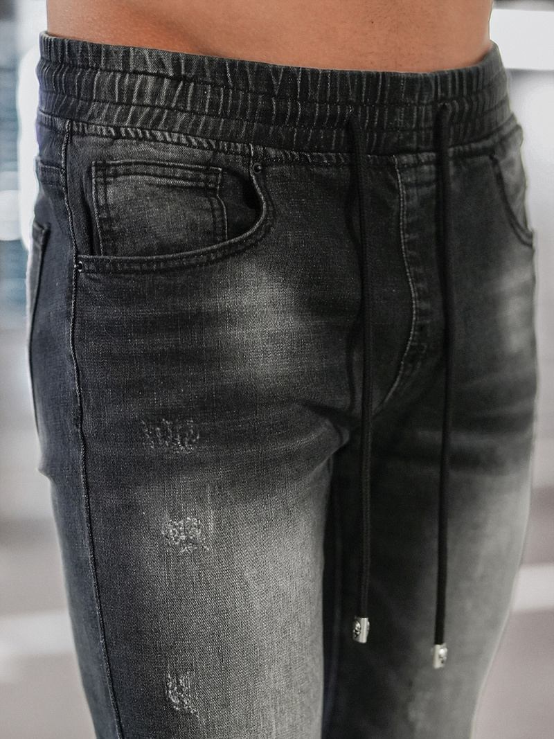 Juoda Vyriškos Jogger Stiliaus Kelnės OZONEE NB/MP0053/2N